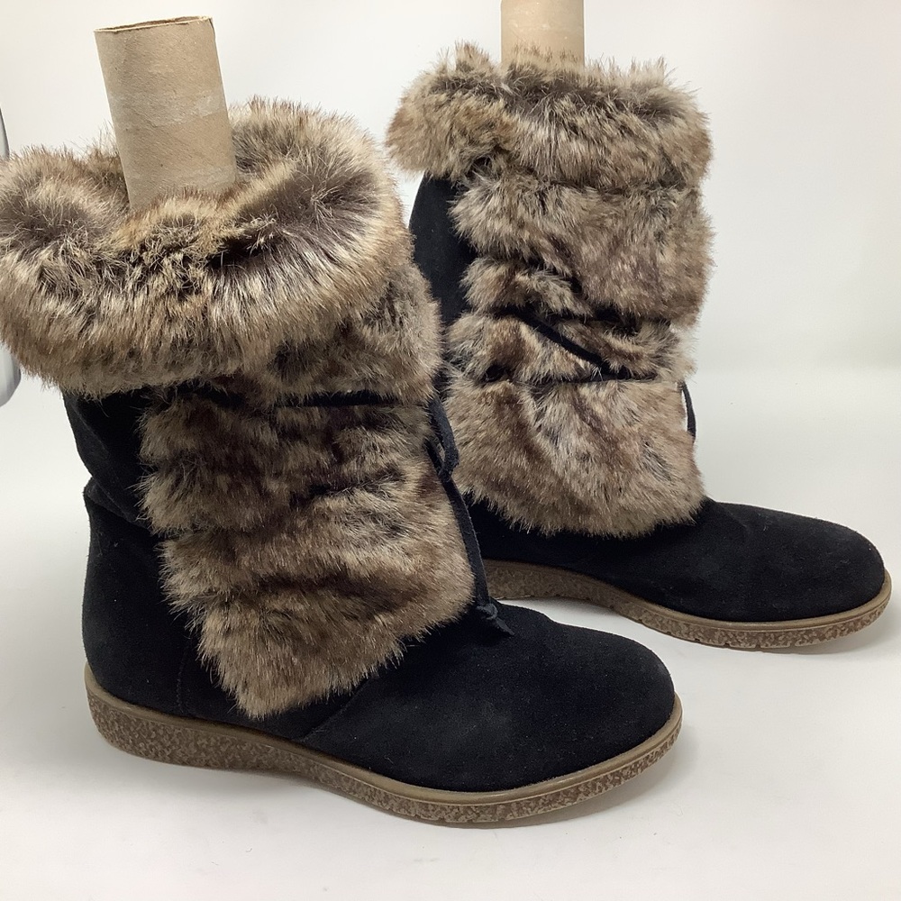 Sundance Kenai Faux Fur Lace Up Boots Size 40